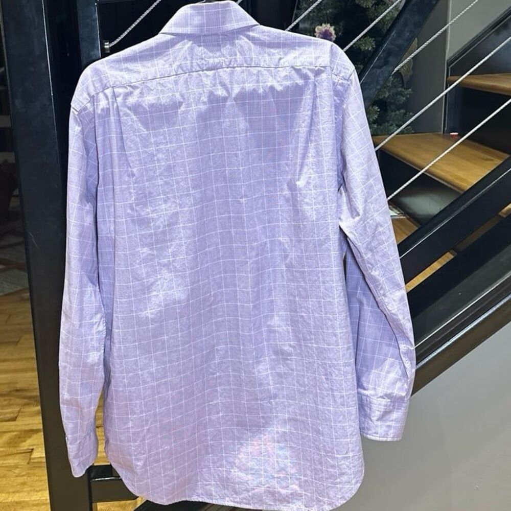 Polo by Ralph Lauren Purple Lavender Button Down 15-1/2 Regent Classic Fit - Picture 5 of 5